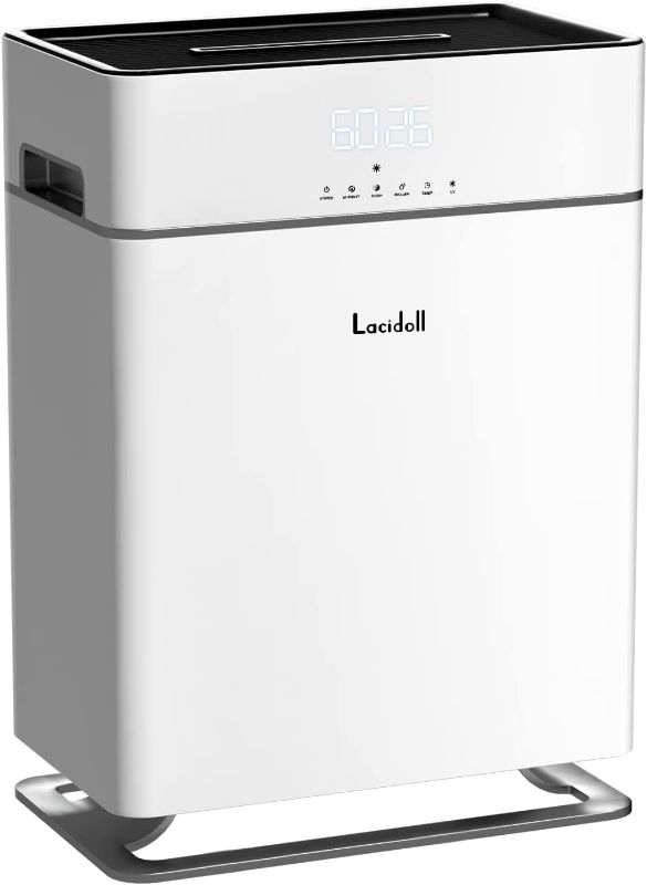 Photo 1 of [LCD-2109]]Lacidoll Humidifiers for Large Room, Top Fill, Wide Spray Nozzle Whole-house Humidifier 2.6Gal/10L Coverage Up to 1000 sq.ft., 800mL/h Output for Home Bedroom Living Room
