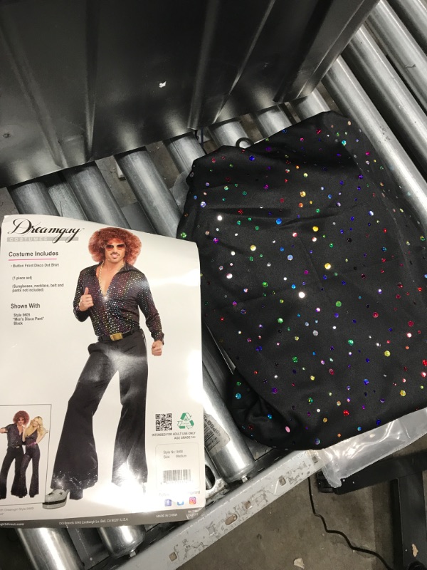 Photo 2 of Dreamgirl Men's Adult Fashion Disco Dude Costume Medium Multi-colored