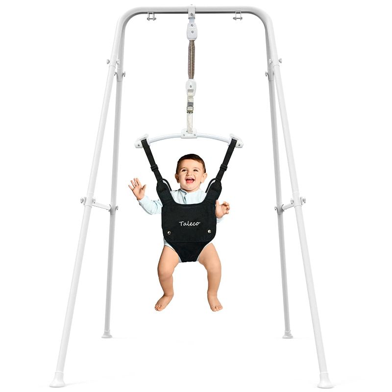 Photo 1 of Baby Jumper with Stand,Baby Bouncer,Easy Set-Up,Baby Exerciser for Active Babies,Suitable for Indoor and Outdoor
