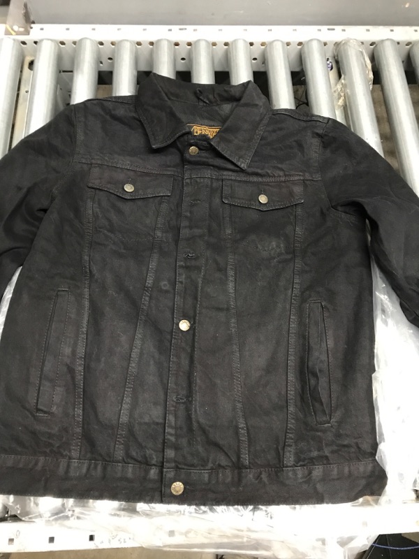 Photo 2 of Milwaukee Leather MDM1015 Men's Black Classic Denim Jean Jacket
