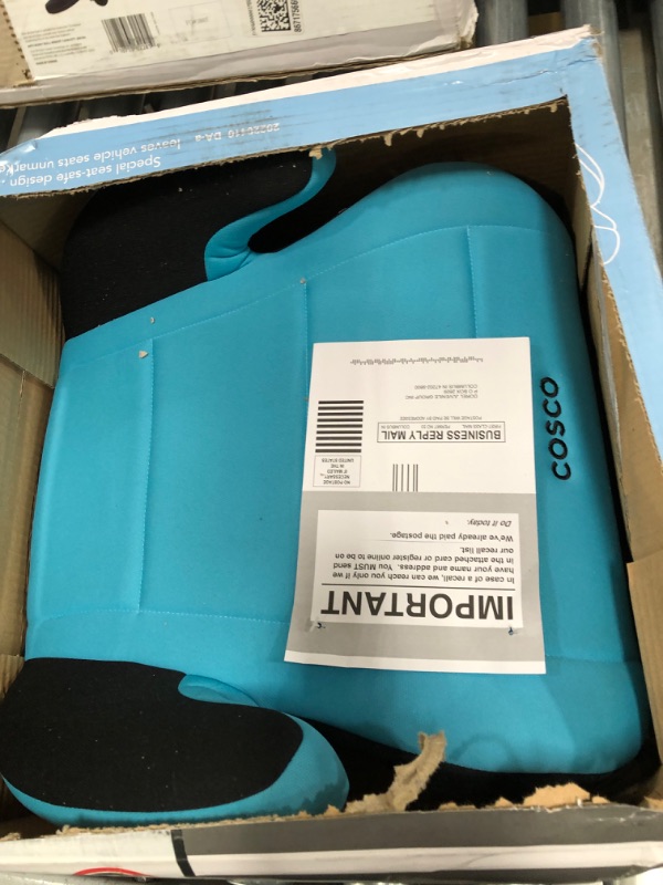 Photo 2 of Cosco Topside Backless Booster Car Seat, Turquoise