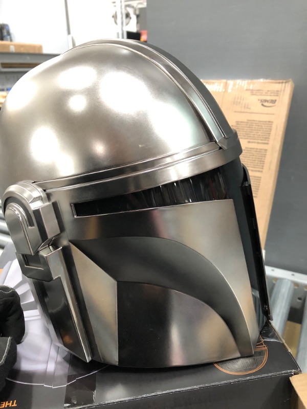 Photo 2 of **BROKEN**Mandalorian Black Series Adult Helmet
