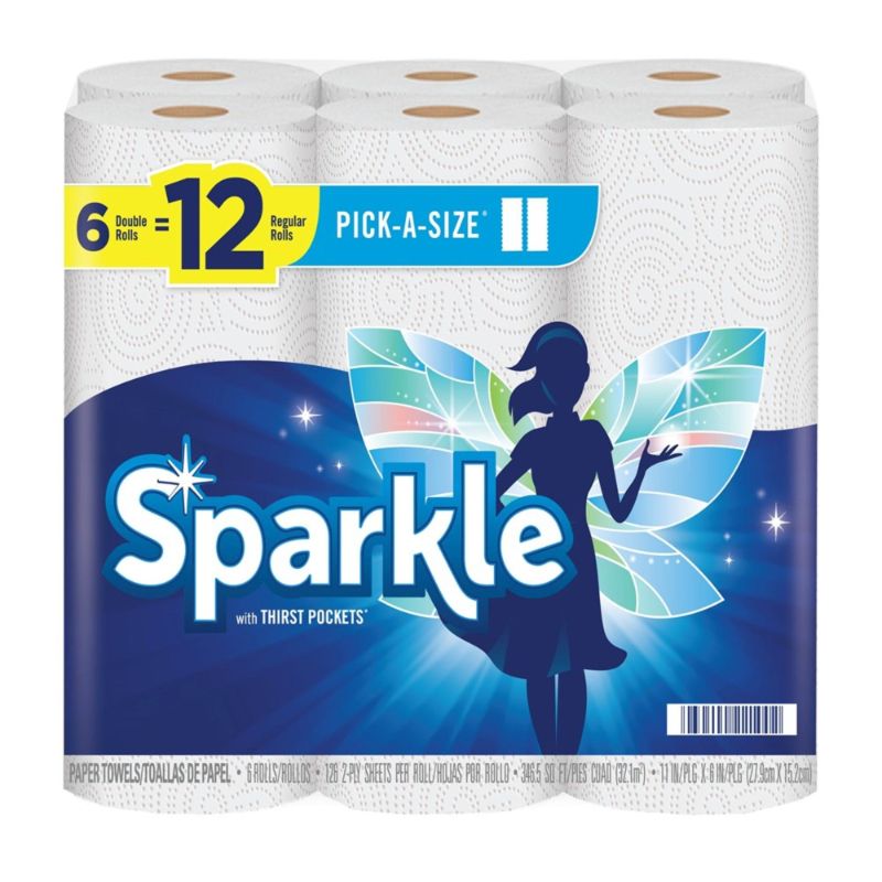Photo 1 of  Sparkle Pick-a-Size with Thirst Pockets Paper Towels,