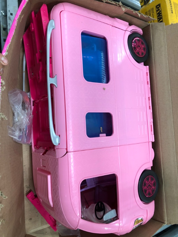 Photo 2 of Barbie DreamCamper Adventure Camping Playset with Accessories
