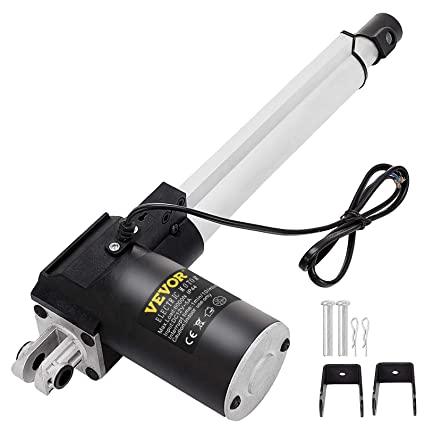 Photo 1 of 6 Inch Stroke Electric Actuators DC 12V with Mounting Bracket Heavy Duty 6000N/1320LB Actuators for Recliner TV Table Lift Massage Bed Electric Sofa