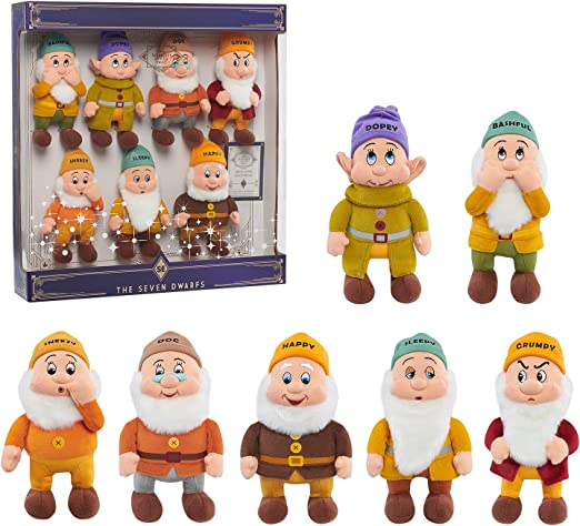 Photo 1 of Disney Just Play Treasures from The Vault – Seven Dwarves Plush Basic, Ages 3 Up, Multi-Color
