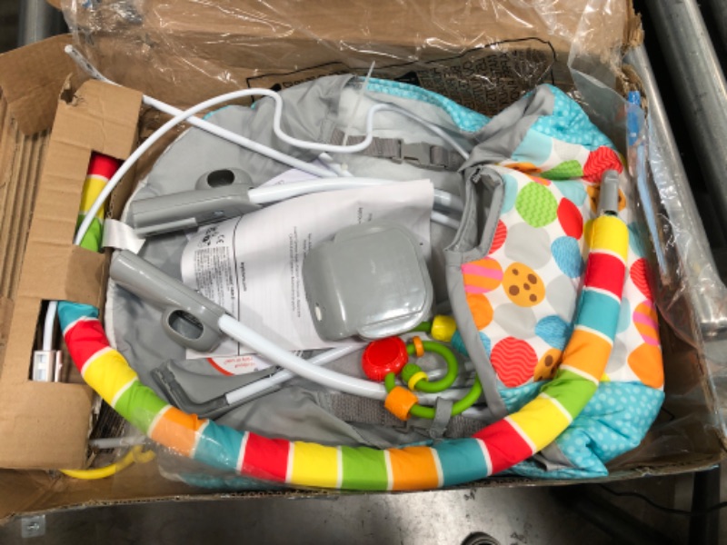 Photo 1 of Bright Starts Sesame Street I Spot Elmo! 3-Point Harness Vibrating Baby Bouncer with bar
