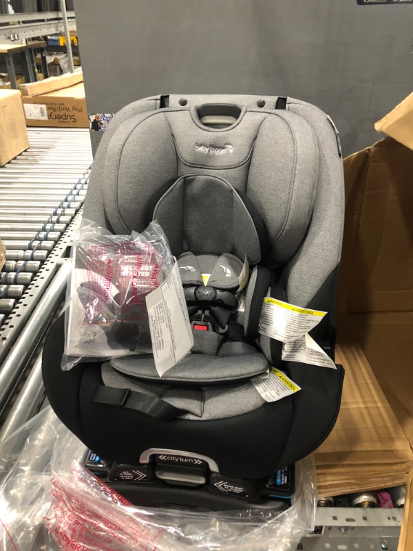 Photo 2 of Baby Jogger City Turn Rotating Convertible Car Seat | Unique Turning Car Seat Rotates for Easy in and Out, Onyx Black