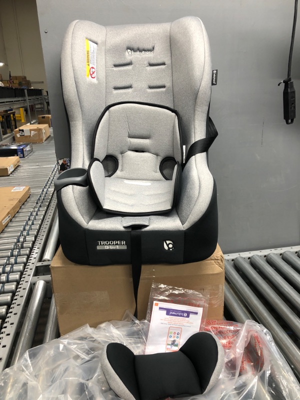 Photo 2 of Baby Trend Trooper 3-in-1 Convertible Car Seat - Moondust - Light Gray