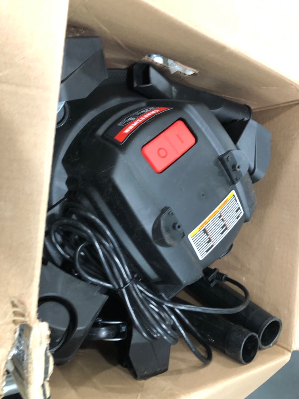 Photo 3 of *OPENED**
CRAFTSMAN CMXEVBE17590 9 Gallon 4.25 Peak HP Wet/Dry Vac, Portable Shop Vacuum with Attachments & CMXZVBE38673 3Piece Wet/Dry Vacuum Adapter Connector Kit,Black