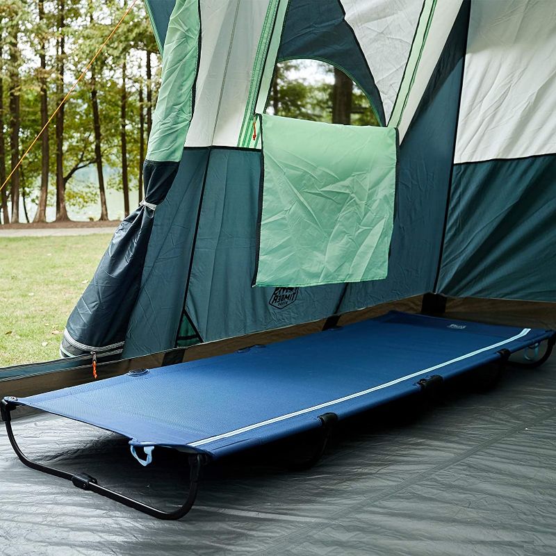 Photo 1 of **used*
TIMBER RIDGE Folding Camping Cot, Lightweight Outdoor Camping Cots for Adults, Easy Set up with Carry Bag for Outdoor Travel, Tent Camping, Support up to 225lbs
