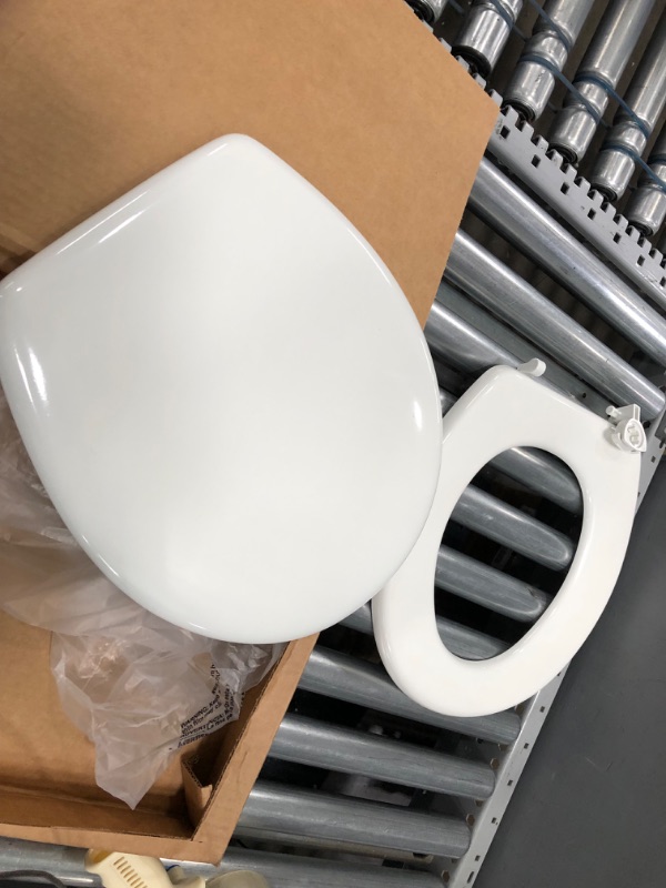Photo 3 of **OPENED, NEEDS ASSEMBLY**
Mayfair 000 Westport 844EC Toilet Seat, 1 Pack Round, White