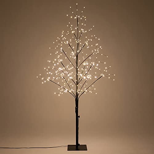 Photo 1 of 4 Ft Black Fairy Light Tree Light Decor Lighted Halloween Trees Home Decor with 390 Warm White LED Fairy Lights
