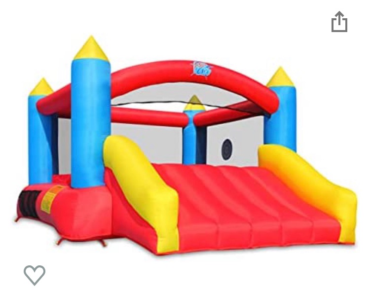 Photo 1 of ACTION AIR Bounce House, Inflatable Bouncer Without Air Blower, 450W/0.6HP Blower Needed to Operate, Durable Sewn with Extra Thick Material