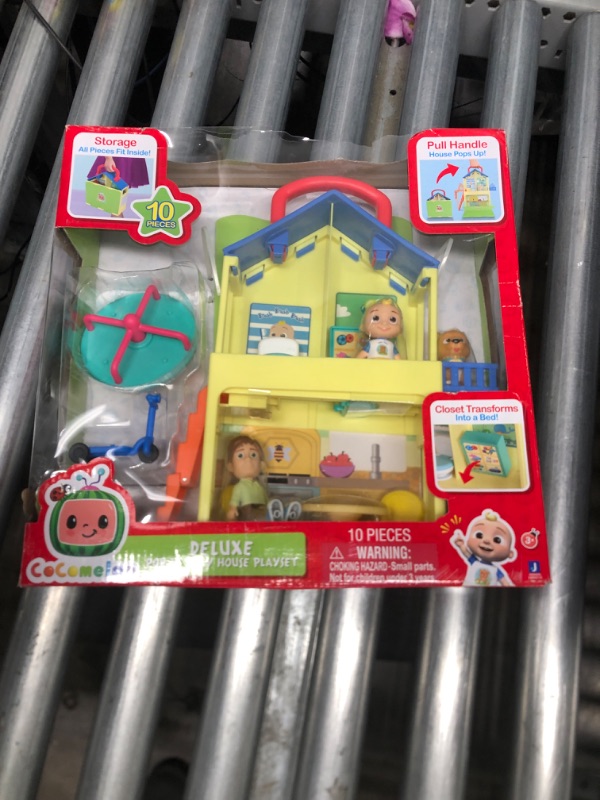 Photo 2 of CoComelon Deluxe Pop n' Play House - Transforming Playset - Features JJ, JJ’s Dad, Bingo The Puppy, and Home Accessories – Toys for Kids, Toddlers, and Preschoolers