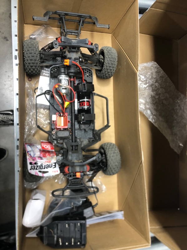 Photo 3 of **MISSING COMPONENTS**
ARRMA 1/10 SENTON 4X4 V3 MEGA 550 Brushed Short Course RC Truck RTR (Transmitter, Receiver, NiMH Battery and Charger Included), Red, ARA4203V3T1