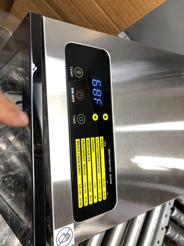 Photo 4 of  Food Dehydrator Machine, 12 Trays ALL Stainless Steel, Dual fan 360° Efficient Drying, 24H Adjustable Timer & 68? to 194? Temperature Control, Overheat Protection, Food Dryer for jerky meat fruit vegetable Pet Treats, 800W
