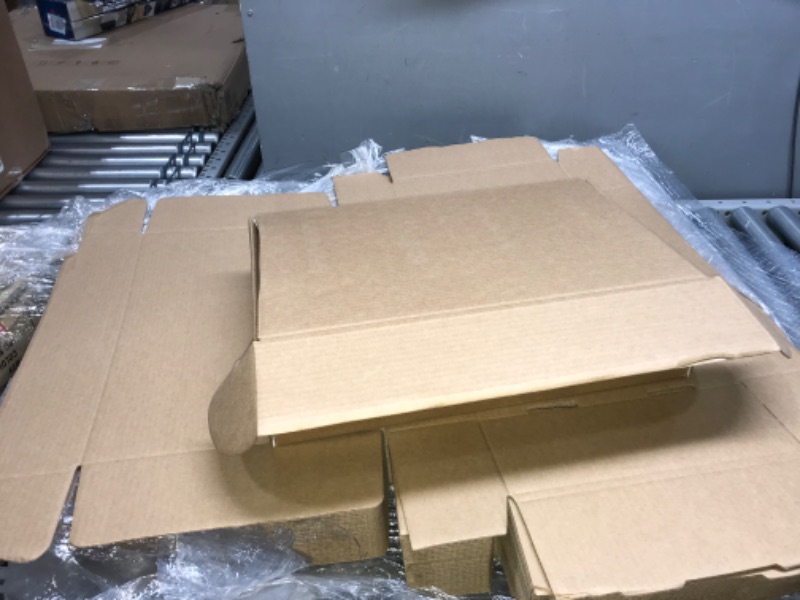Photo 3 of BOX USA 25 Pack of Flat Corrugated Cardboard Boxes, 19" L x 12" W x 4" H, Kraft, Shipping, Packing and Moving