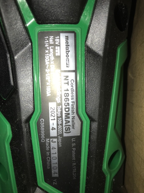 Photo 3 of 18V MultiVolt Brushless Lithium-Ion 15 Gauge 2-1/2 in. Cordless Angled Finish Nailer (Tool Only)
