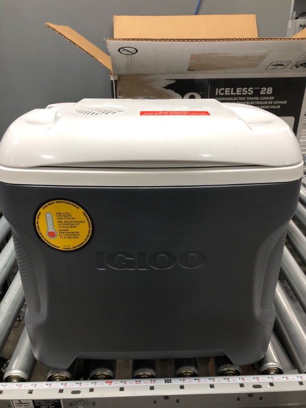 Photo 2 of Igloo 28-quart Iceless Thermoelectric Cooler - Carbon, Gray