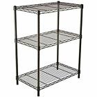 Photo 1 of Basics 3-Shelf Adjustable Heavy Duty Storage Shelving Unit (250 Lbs Loading Capacity per Shelf) Steel Organizer Wire Rack Black (23.3L X 13.4W X 30
