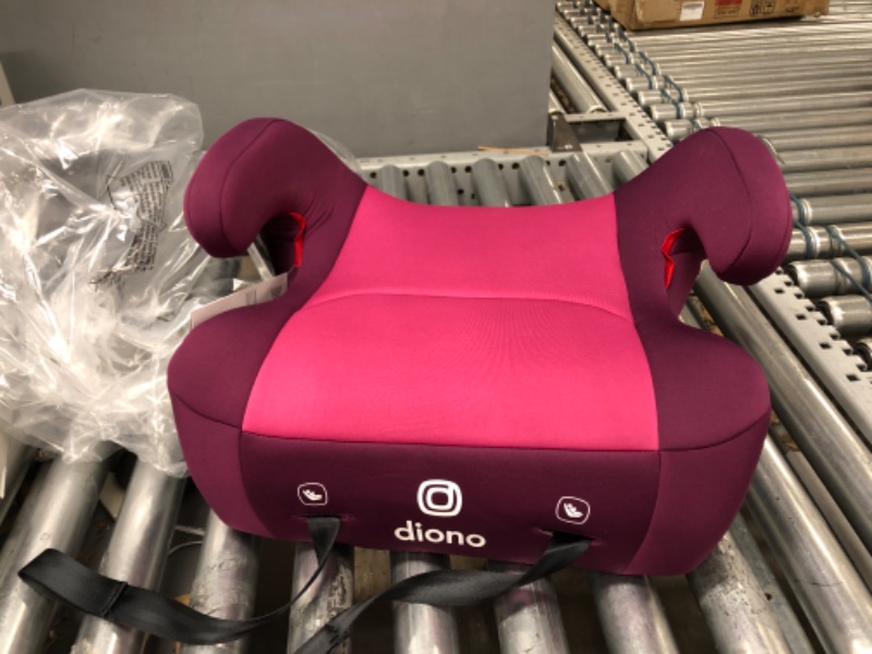 Photo 2 of Diono Solana 2 XL, Dual Latch Connectors, Lightweight Backless Belt-Positioning Booster Car Seat, 8 Years 1 Booster Seat, Pink 2019 LATCH Connect Single Pink