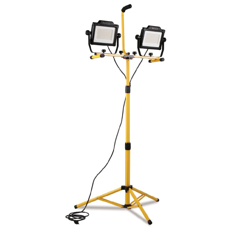 Photo 1 of 20,000lm 180W Dual-head Tripod LED Work Light 10ft Power Cord IP65
