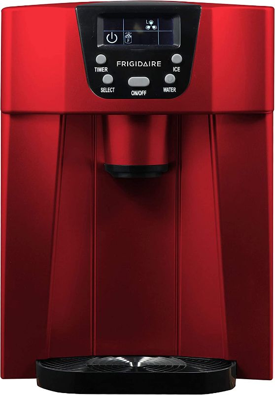 Photo 1 of FRIGIDAIRE EFIC227-RED Compact Maker and Water Dispenser, 26lb of Ice per Day, Red
