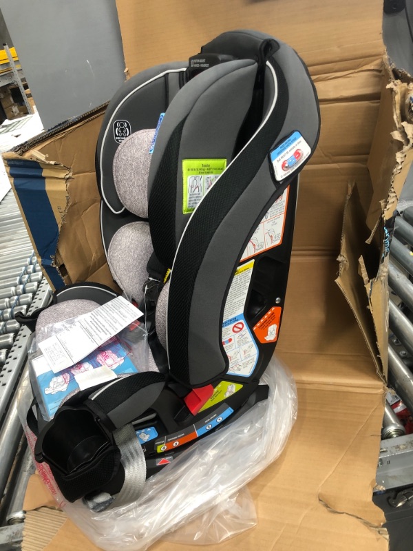 Photo 3 of Graco SlimFit 3 in 1 Car Seat -Slim & Comfy Design Saves Space in Your Back Seat, Darcie, One Size
