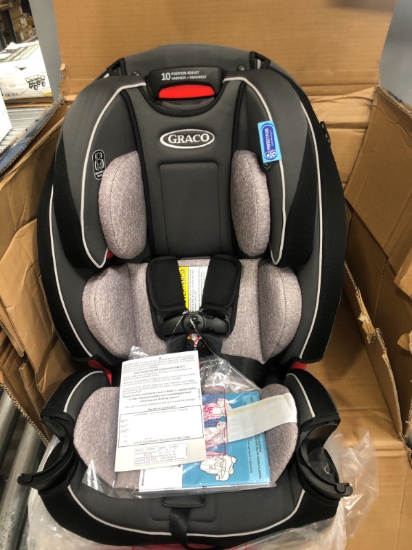 Photo 2 of Graco SlimFit 3 in 1 Car Seat -Slim & Comfy Design Saves Space in Your Back Seat, Darcie, One Size
