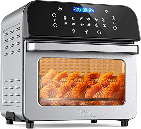 Photo 1 of Air Fryer Oven,Whall 12QT 12-in-1 Air Fryer Convection Oven,Rotisserie,Roast,Bake,Dehydrate,12 Cooking Presets,Digital Touchscreen,Stainless Steel,with Accessories&Recipes
