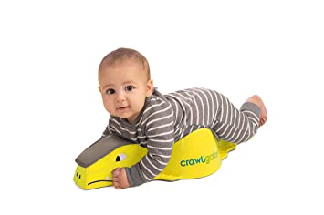 Photo 1 of Crawligator Tummy Time Toy | Perfect for Crawling | Baby Rolling Toy | with Comfort Pad | Provides Mobility for Infants 4-12 Months Old (Yellow)
