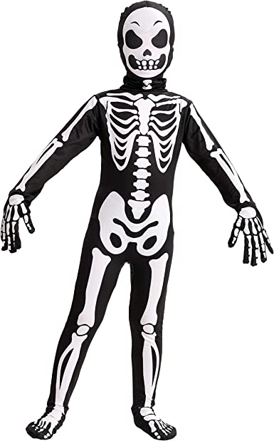 Photo 1 of Second Skin Child Skin Skeleton Costume for Halloween Trick-or-Treating (M)
