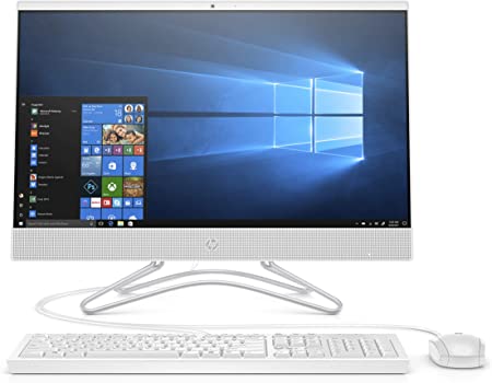 Photo 1 of HP 24-Inch All-in-One Computer, AMD Ryzen 3 3200U, 8GB RAM, 1TB Hard Drive, Windows 10 (24-F1040, White)
