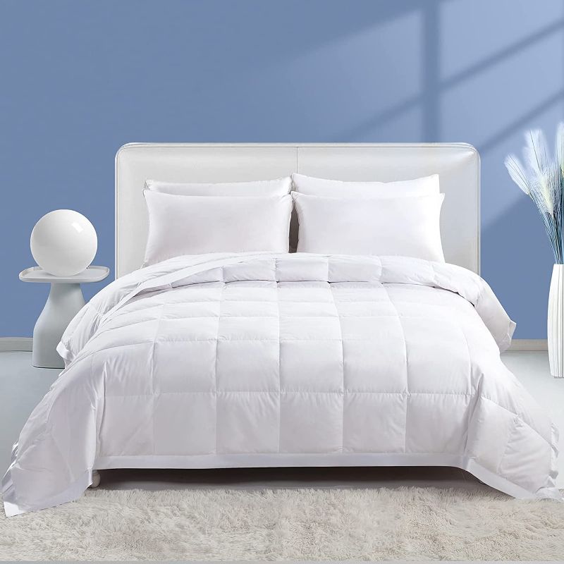 Photo 1 of  Queen Size | Extra Lightweight Summer Cooling Bed Comforter  White
