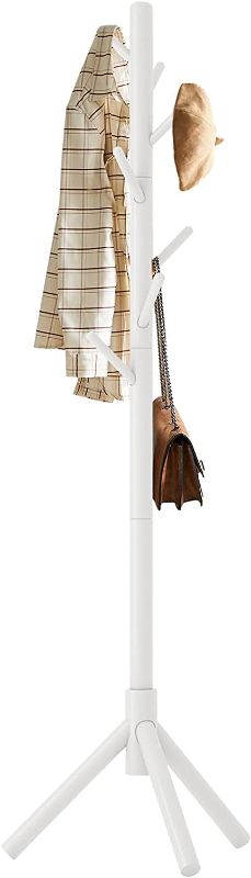 Photo 1 of *** PARTS ONLY*** Aibiju Coat Rack Stand Freestanding, White Coat Tree With 8 Hooks, Wooden Coat Hanger Stand, Easy to Assemble, Suitable for Children, Bedroom, Office, Entryway Clothes and Hat Tree Rack(White) YD-1005

