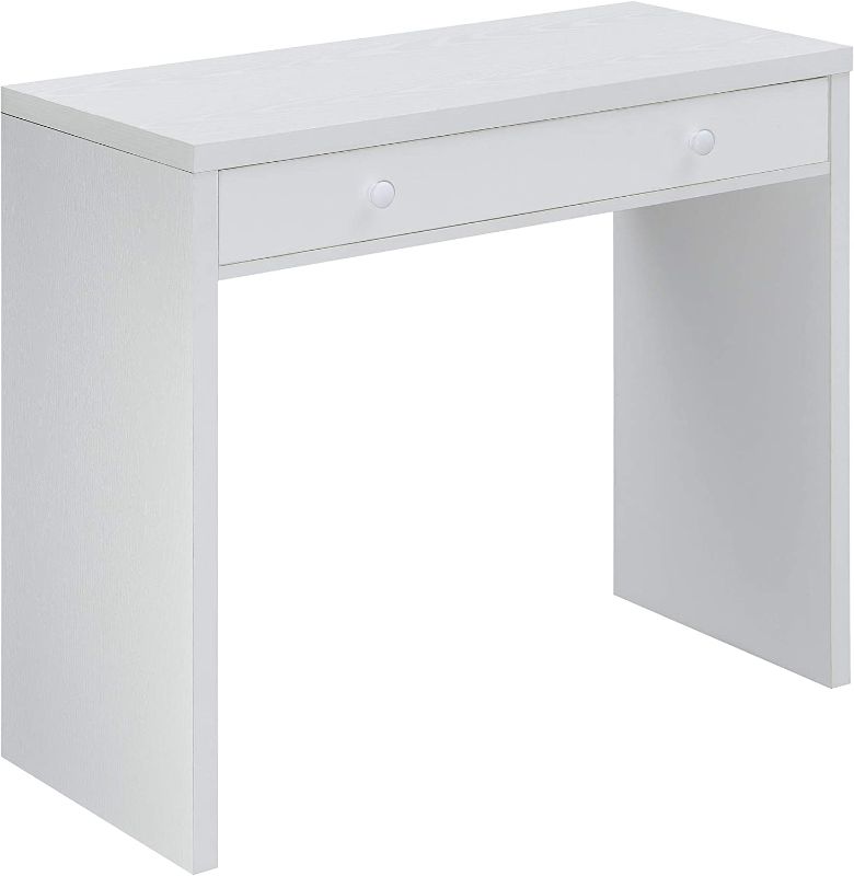 Photo 1 of Convenience Concepts Northfield Desk with Drawer, White
