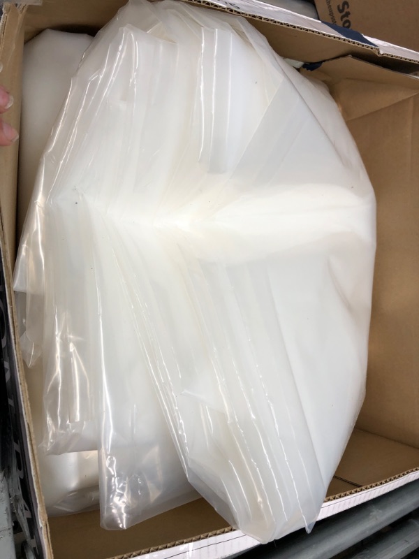 Photo 2 of 33 Gallon Clear Trash Bags - (Huge 100 Pack) - 33" x 39" - 1.5 MIL (eq) - CSR Series - Heavy Duty Industrial Liners Clear Garbage Bags for Recycling, Contractors, Storage, Outdoor
