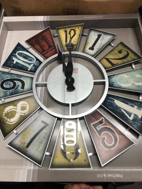 Photo 2 of 24 in. Numeral Windmill Wall Clock