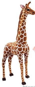 Photo 1 of BRINJOY Giant Giraffe Stuffed Animal Set, 47 Inch Large Plush Giraffe Toy 