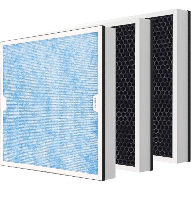 Photo 1 of AlorAir HEPA/Activated Carbon Filter Replacement Set for CleanShield HEPA 550 Air Scrubber (Pack of 3)