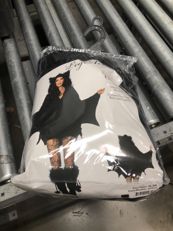 Photo 1 of Leg Avenue Women's Cozy Black Bat Halloween Costume - LG/XLG