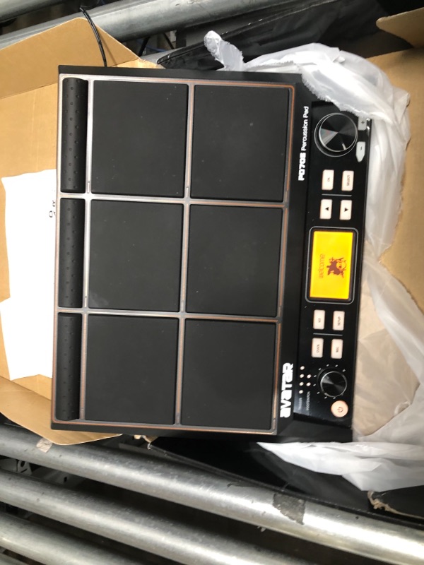 Photo 3 of HXW PD705 Percussion Pad 9-Trigger Sample Pad All-in-one Multipad Tabletop Electric Drum Set With 600+ Sounds, Support USB MIDI
