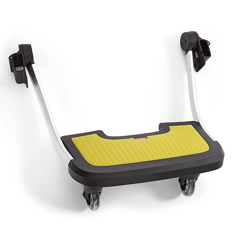 Photo 1 of Diono Quantum Hop n Roll Buggy Board, Detachable Ride Along Stroller Platform Glider Board with Clip n Go System, Yellow
