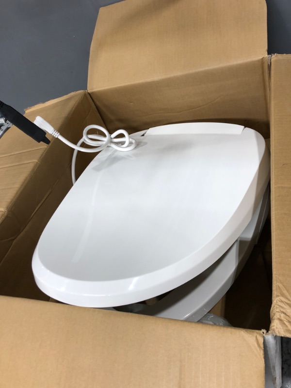 Photo 3 of ***PARTS ONLY*** KOHLER K- C3 155 Elongated Warm Water Bidet Toilet Seat, White with Quiet-Close Lid and Seat, Automatic Deodorization,