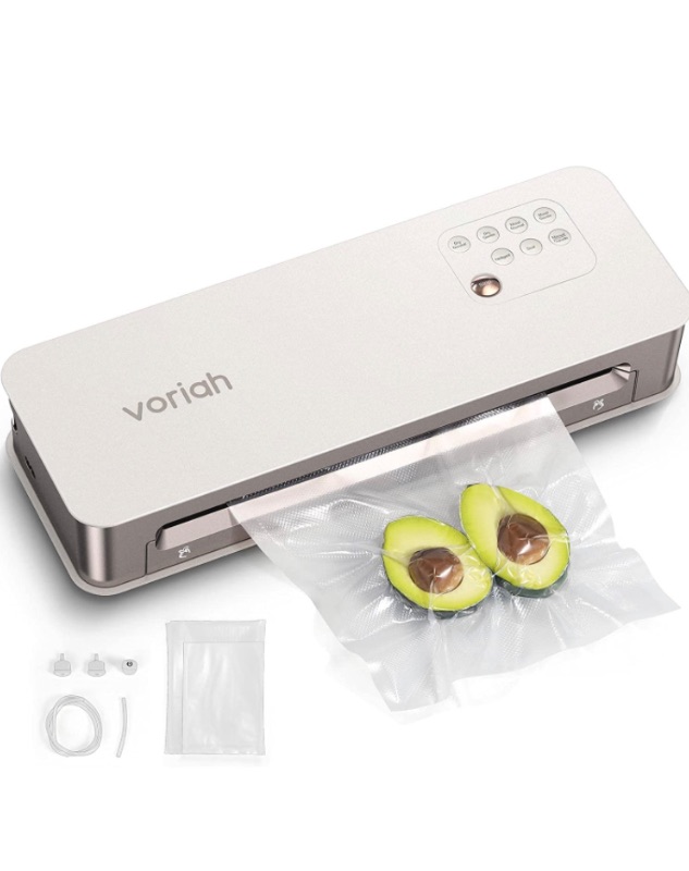 Photo 1 of 4.1 out of 5 stars230 Reviews
Automatic Vacuum Sealer Machine, Voriah 9-in-1 95Kpa Vacuum Sealer for Jars and Containers, Food Sealer for Food Storage Preservation with Intelligent &Manual Options Dry Moist Food Modes