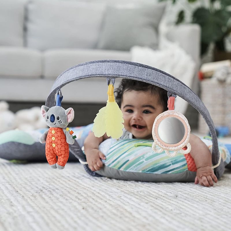 Photo 1 of Infantino 3-in-1 Tummy Time, Sit Support & Mini Gym - Removable Toy Arch - Musical Koala Pal, Soothing Leaf Teether & Peek-and-See Mirror - for...
