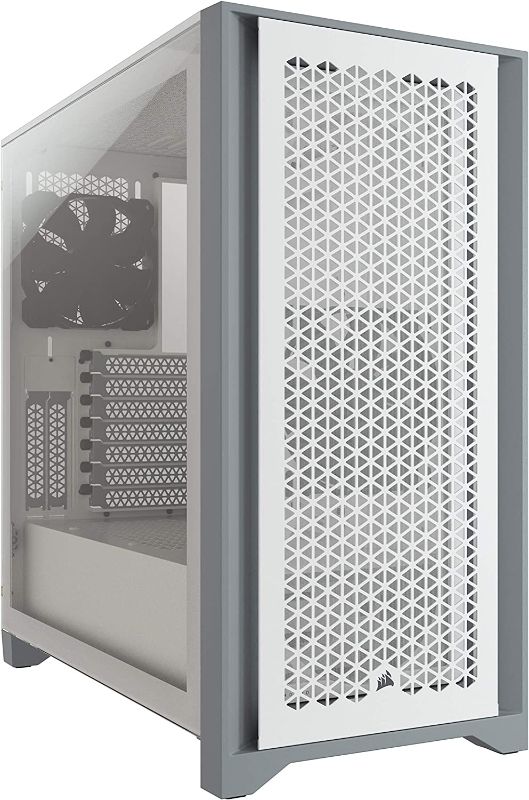 Photo 1 of Corsair 4000D Airflow Tempered Glass Mid-Tower ATX PC Case - White
