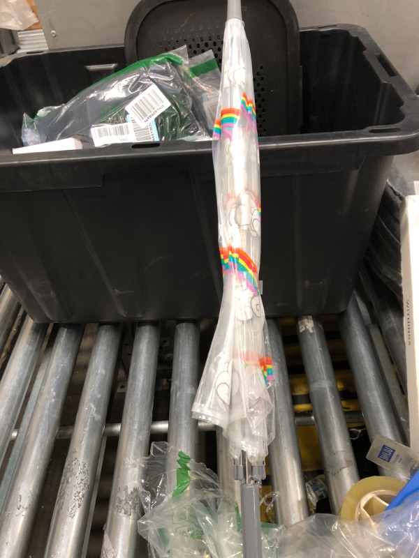 Photo 1 of Childrens Umbrella, Arched Automatic Transparent Dome Bubble Umbrella with Cute Cartoon Rainbow Cloud, Kids Clear Umbrella for Kids Boys and Girls