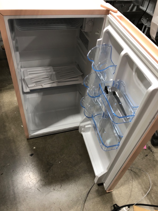 Photo 1 of Frigidaire EFR376-CORAL Retro Bar Fridge Refrigerator with Side Bottle Opener, 3.2 cu. Ft, Coral